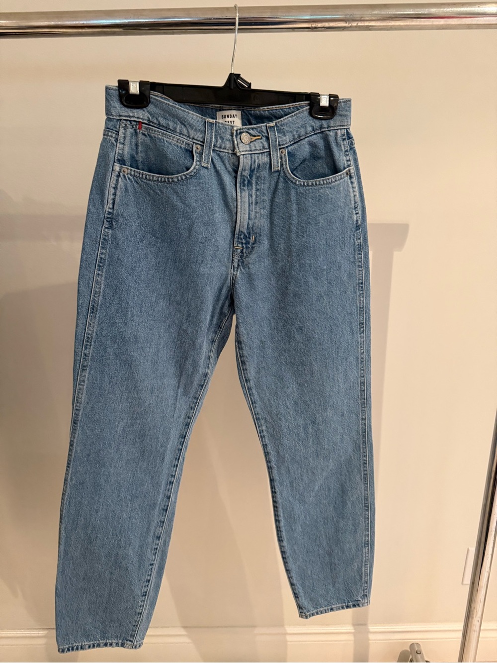 Aritzia Sunday Best Classic High-Waist Light Blue Women's Jeans
